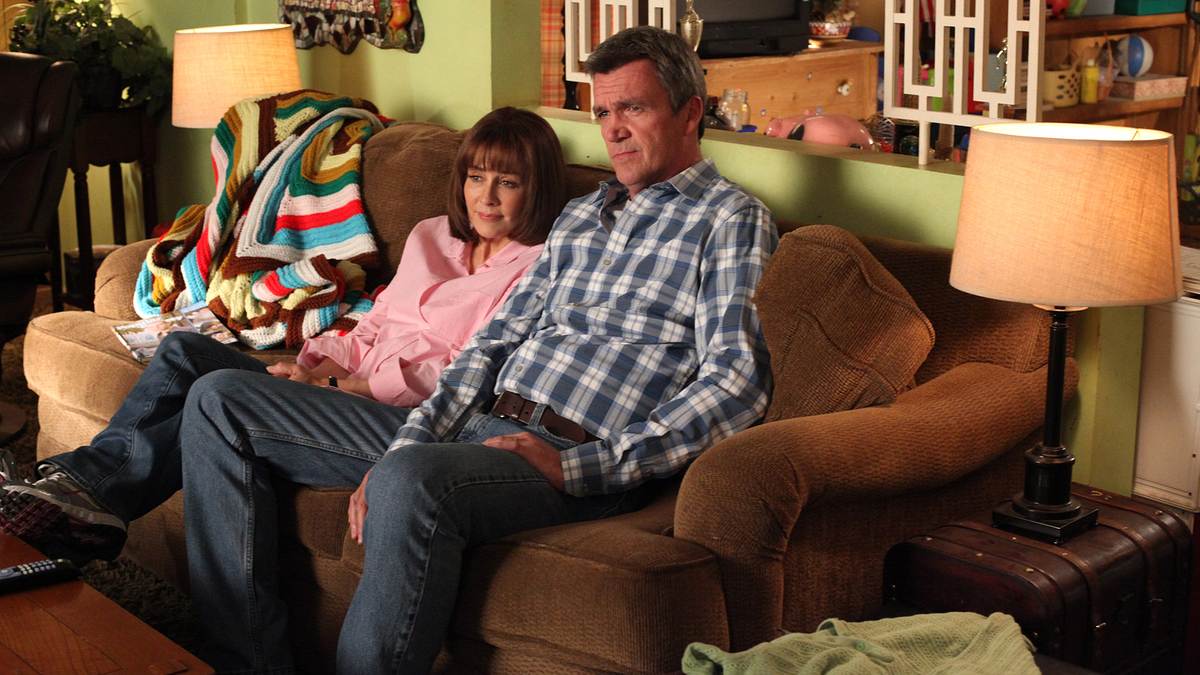 the middle