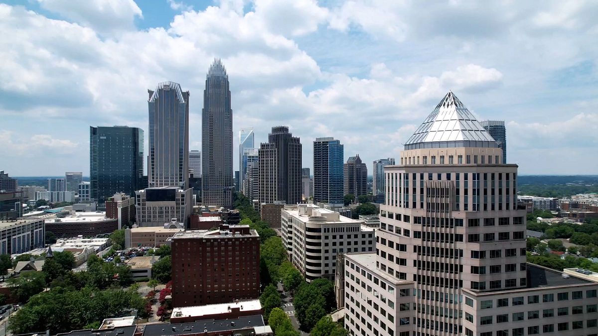 north und south carolina von oben