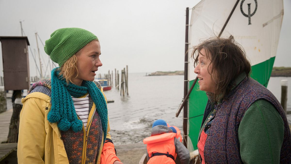 dora heldt: wind aus west mit starken böen