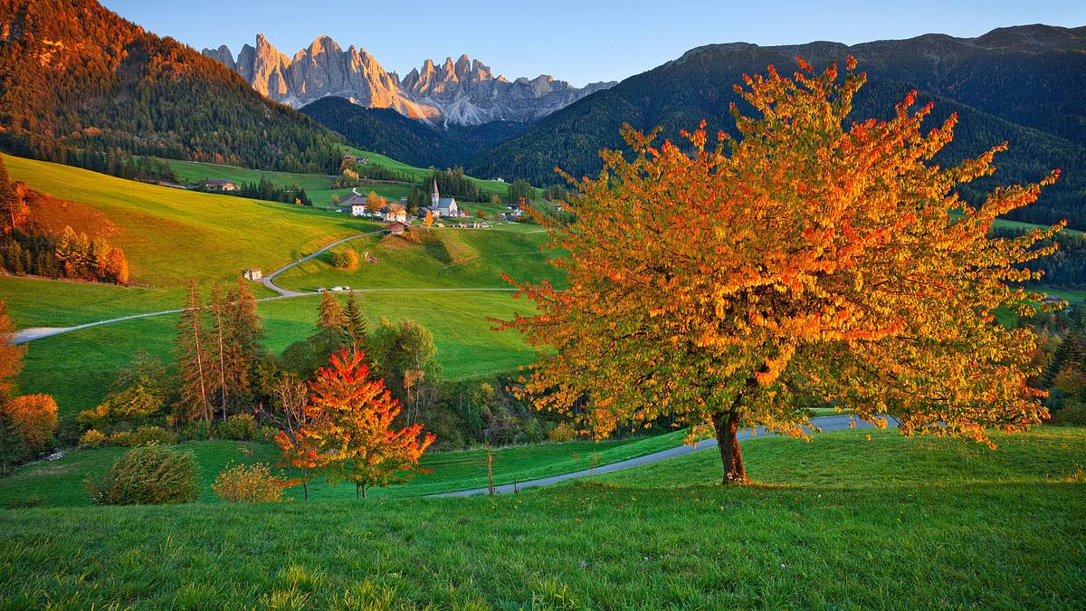 die alpen im herbst