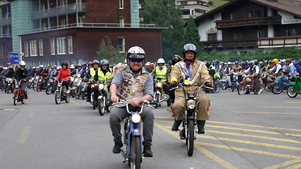 mit vollgas durch die alpen - der ötztaler mopedmarathon