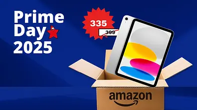 ein iPad das aus einem Amazon Karton schwebt - Foto: Foto: TVMovie.de & iStock (kyoshino, Ake Ngiamsanguan) & PR
