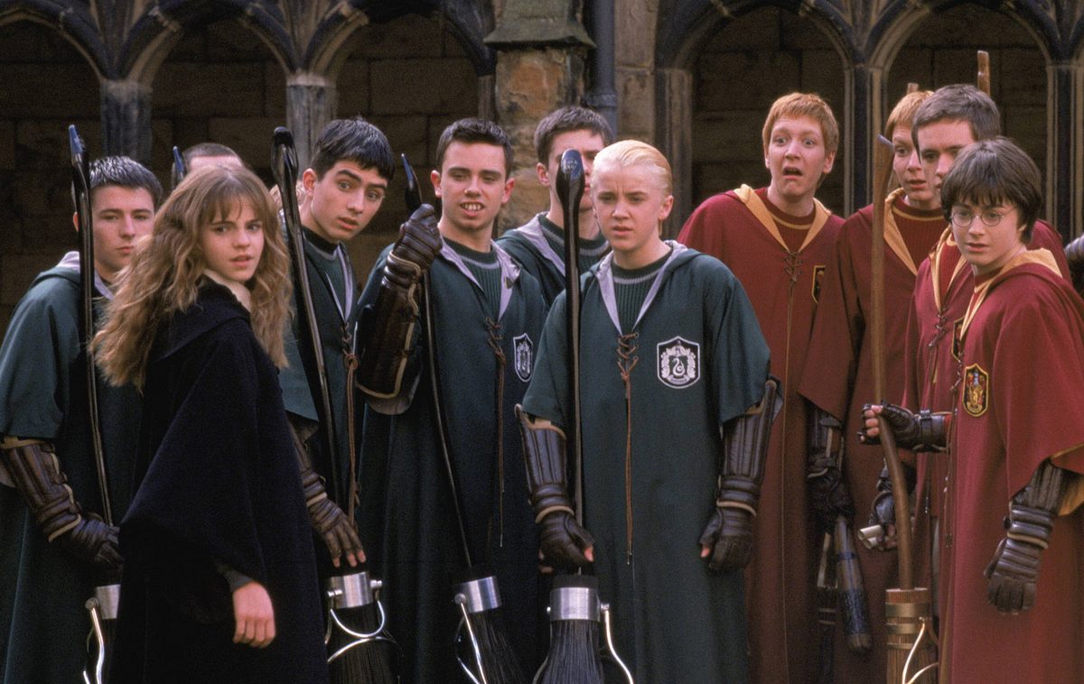 David Holmes, David Massam, Tony Christian, David Churchyard, Jamie Yeates, Emma Watson, Tom Felton, Daniel Radcliffe, James Phelps, Oliver Phelps, Sean Biggerstaff in Harry Potter