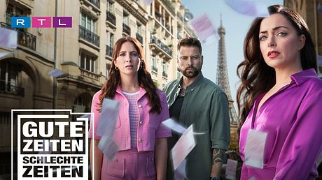 GZSZ: Paris Special - Chryssanthi Kavazi, Felix von Jascheroff, Anne Menden - Foto: RTL / Pascal Bünning