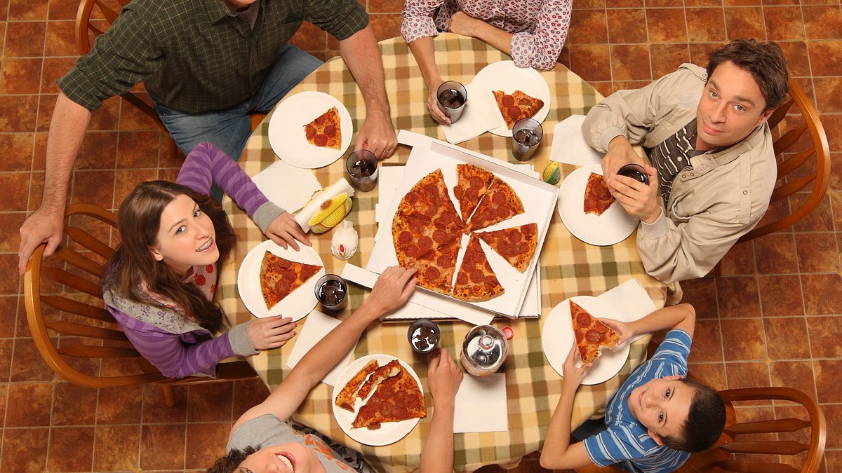 the middle