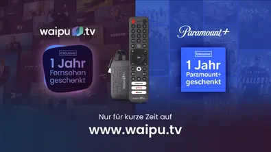 waipu.tv inklusive Paramount Plus für ein Jahr - Foto: TVM/PR