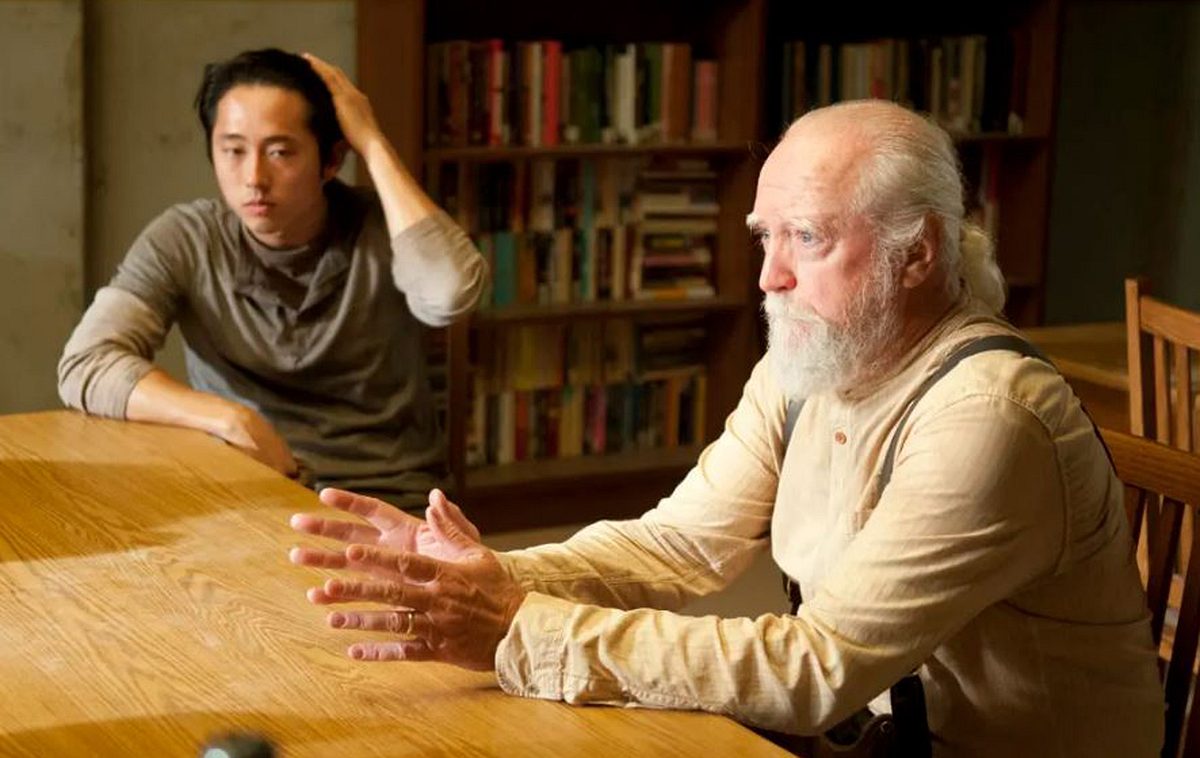The Walking Dead: Steven Yeun als Glenn und Scott Wilson als Hershel