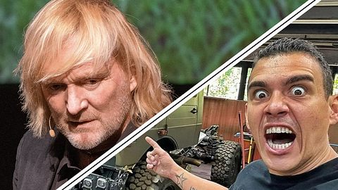 „7 vs. Wild“, Staffel 3: Survival Mattins Aus soll mit Andreas Kieling zu tun gehabt haben - Foto: IMAGO / VIADATA und Instagram.com/survival.mattin.official/