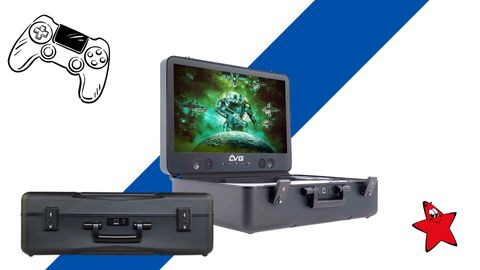 Gaming-Koffer PS5 Playstation unterwegs mobil Display 4k UHD - Foto: tvmovie/PR