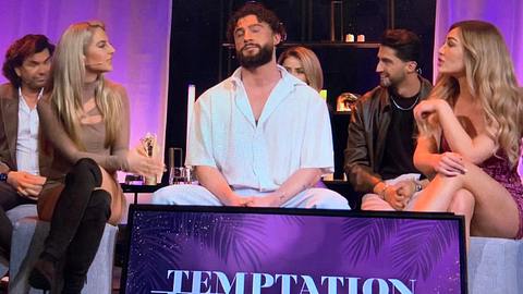 Temptation Island VIP: Umut, Emma, Jana-Maria - Foto: Screenshot: RTL+