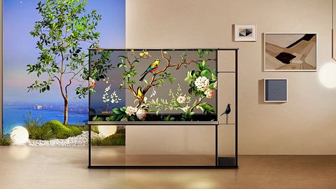 Der transparente LG Signature OLED T 4K Fernseher - Foto: LG Electronics