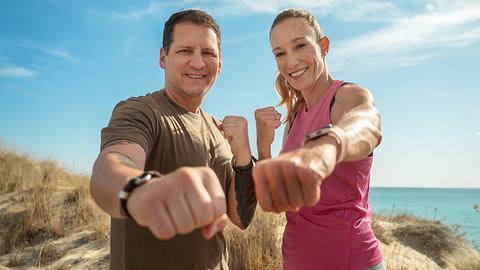 Thr Biggest Loser: Dr Christine Theiss und Ramin Abtin - Foto: SAT.1