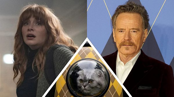Bryce Dallas Howard und Bryan Cranston nehmen Fans die Sorge um Argylle-Katze Chip/Archie - Foto: Universal Pictures und Imago/ZUMA-Wire