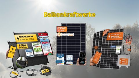 Balkonkraftwerke kaufen: 2.000-Watt-Solarpanel bei NETTO jetzt 50 Prozent günstiger - Foto: TVMovie / PR
