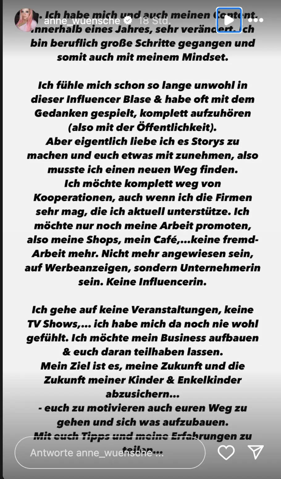 Anne Wünsche Instagram