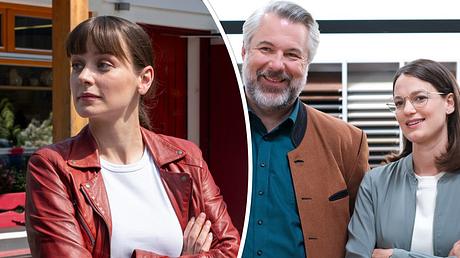 Die Rosenheim-Cops: Thekla Hartmann, Dieter Fischer, Michaela Weingartner - Foto: ZDF / Jacqueline Krause-Burberg / Linda Gschwentner