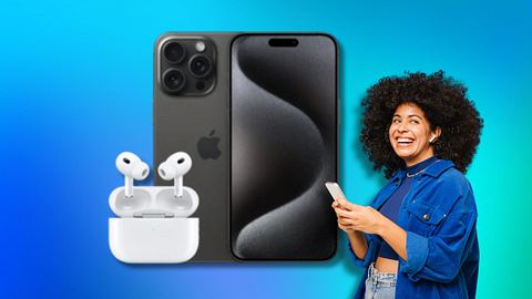 Das neue iPhone 15 Pro und Air Pods Pro im Bundle bei O2 - Foto: TVM/PR