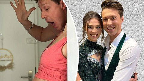 Renata Lusins Baby kommt - Valentin Lusin droht Lets Dance-Show-Abbruch - Foto: Instagram.com/valentinlusin/ und Instagram.com/renatalusin