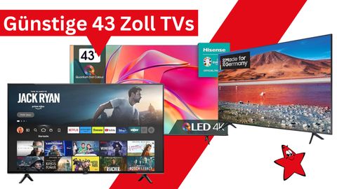 Fernseher Angebot 43 Zoll TV 4k Smart - Foto: tvmovie/PR