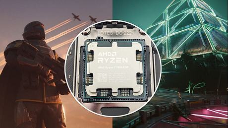Ryzen 7800X3D - Foto: Redaktion / Sony PlayStation / CD Projekt Red