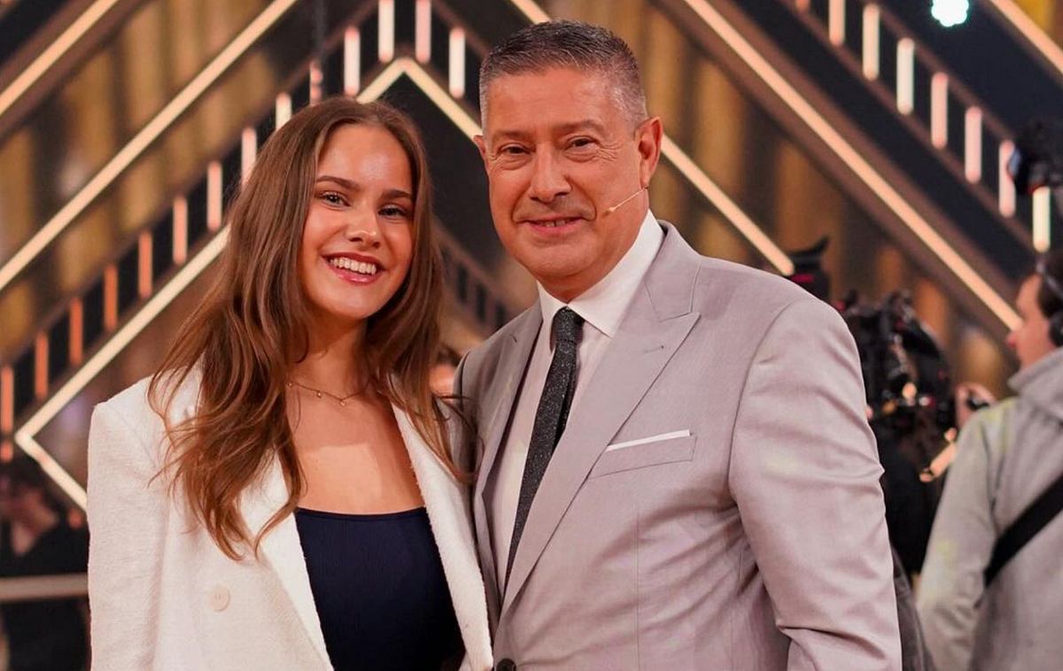 Joachim Llambi und seine Tochter Helena im Let's Dance Studio