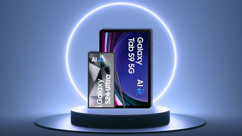 Das Samsung Galaxy S24 Ultra mit Galaxy Tab S9 5G mit Vertrag mit 50 GB+ - Foto: TVM/PR