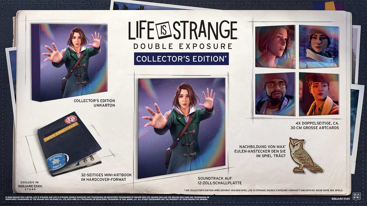 Inhalt der Collector's Edition von Life is Strange: Double Exposure