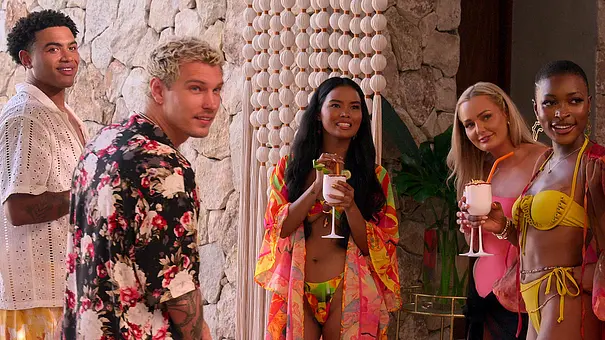 Der Perfect Match-Cast von Staffel 2: Bryton Constantin, Stevan Ditter, Dominque Defoe, Micah Lussier, Tolu Ekundare - Foto: © 2024 Netflix, Inc. Der Perfect Match-Cast von Staffel 2: Bryton Constantin, Stevan Ditter, Dominque Defoe, Micah Lussier, Tolu Ekundare - Foto: © 2024 Netflix, Inc.