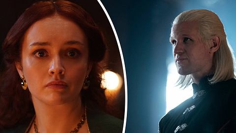Olivia Cooke als Alicent Hightower und  Matt Smith als Prince Daemon Targaryen in House of the Dragon - Foto: House of the Dragon nächste Folge