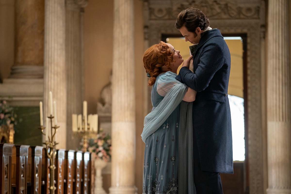 Bridgerton-Stars Colin (Luke Newton) und Penelope (Nicola Coughlan)