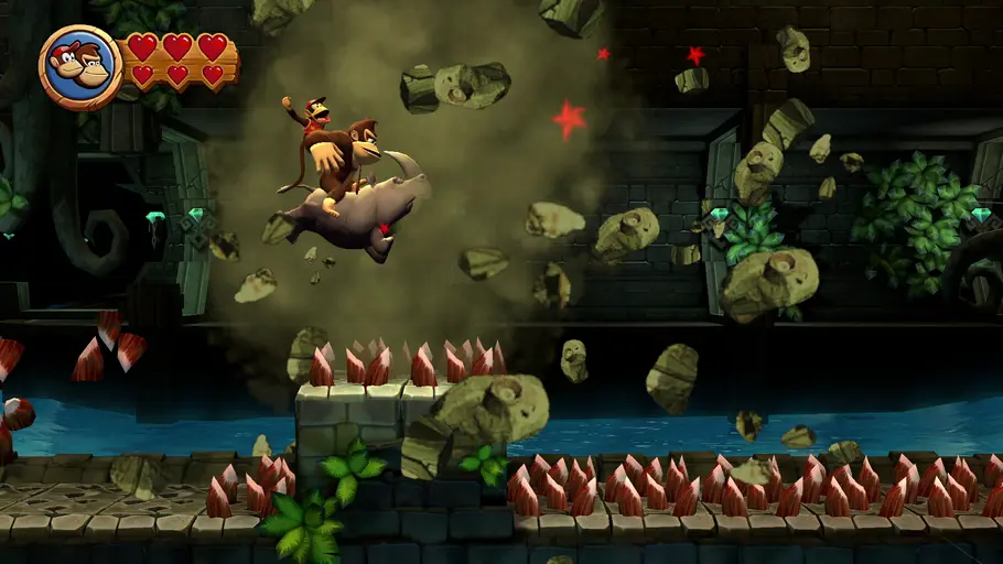 „Donkey Kong Country Returns HD“ Rambi