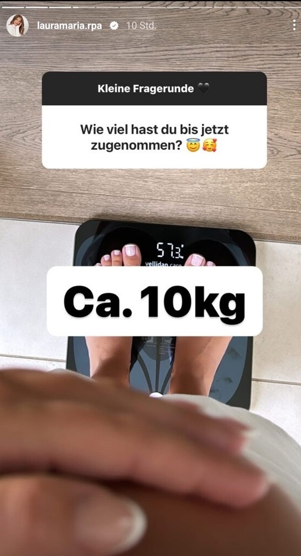 So viel hat Laura Maria Rypa während der Schwangerschaft zugenommen