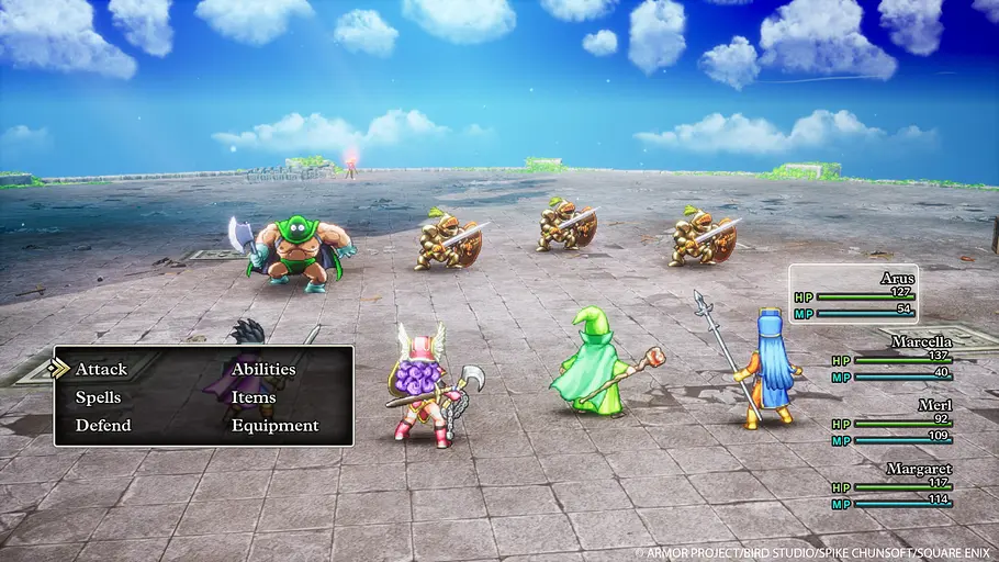 „Dragon Quest III HD-2D Remake“ Kampfsystem
