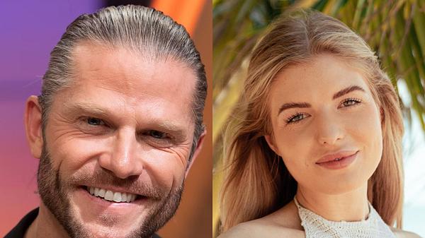 Collage: Links strahlt Paul Janke in die Kamera, rechts tut Antonia Hemmer dasselbe am Strand - Foto: Collage:  IMAGO / Sven Simon, RTLZWEI / Luis Zeno Kuhn