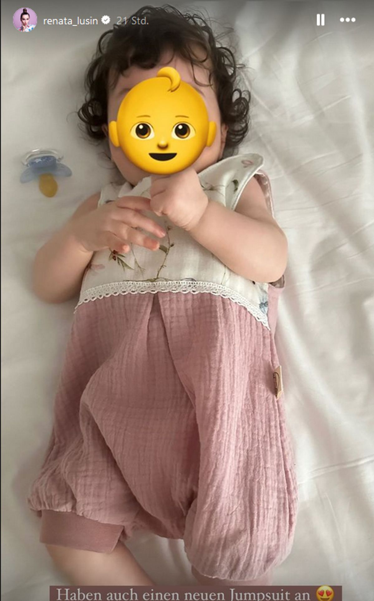 So sieht Renata und Valentins Tochter Stella aus.