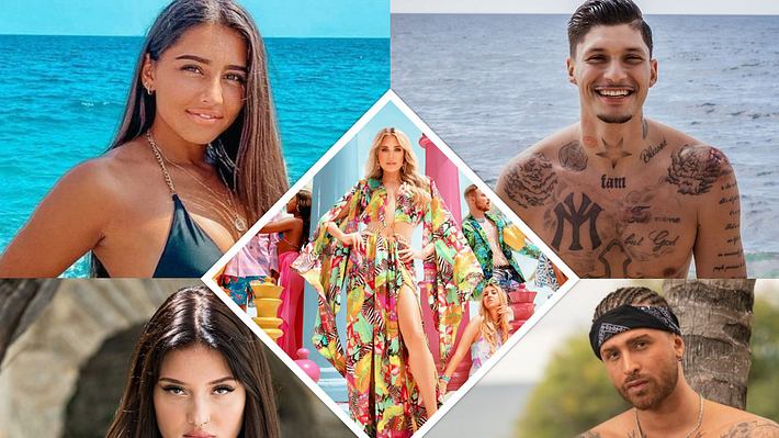 Live Island VIP (2024): Jill Lange, Aurelia Lamprecht, Gigi Birofio, Yasin Mohamed und Sylvie Meis - Foto: RTL / Markus Hertrich / Magdalena Possert / RTLZWEI / Aurelia Lamprecht auf Instagram