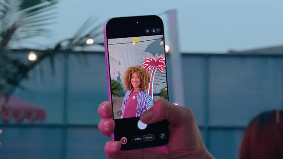 Blick auf die neue Kameraansicht auf dem iPhone 17.
