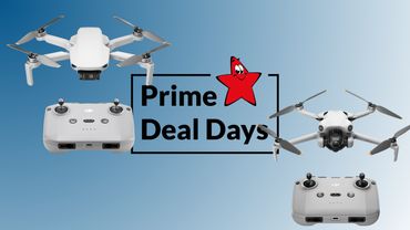 DJI Drohnen neben dem TV Movie Schriftzug Prime Deal Days - Foto: Amazon/TVMovie