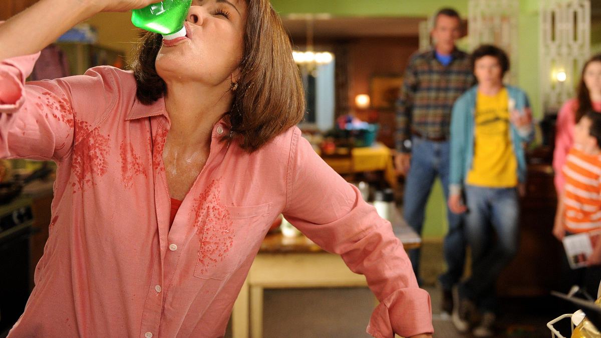 the middle