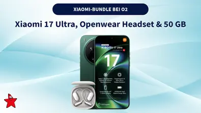 Xiaomi 17 Ultra, Openwear Headset & 50 GB Headline plus Banner Xiaomi-Bundle bei o2 plus TV Movie Logo - Foto: Lena Matrosova / TV Movie