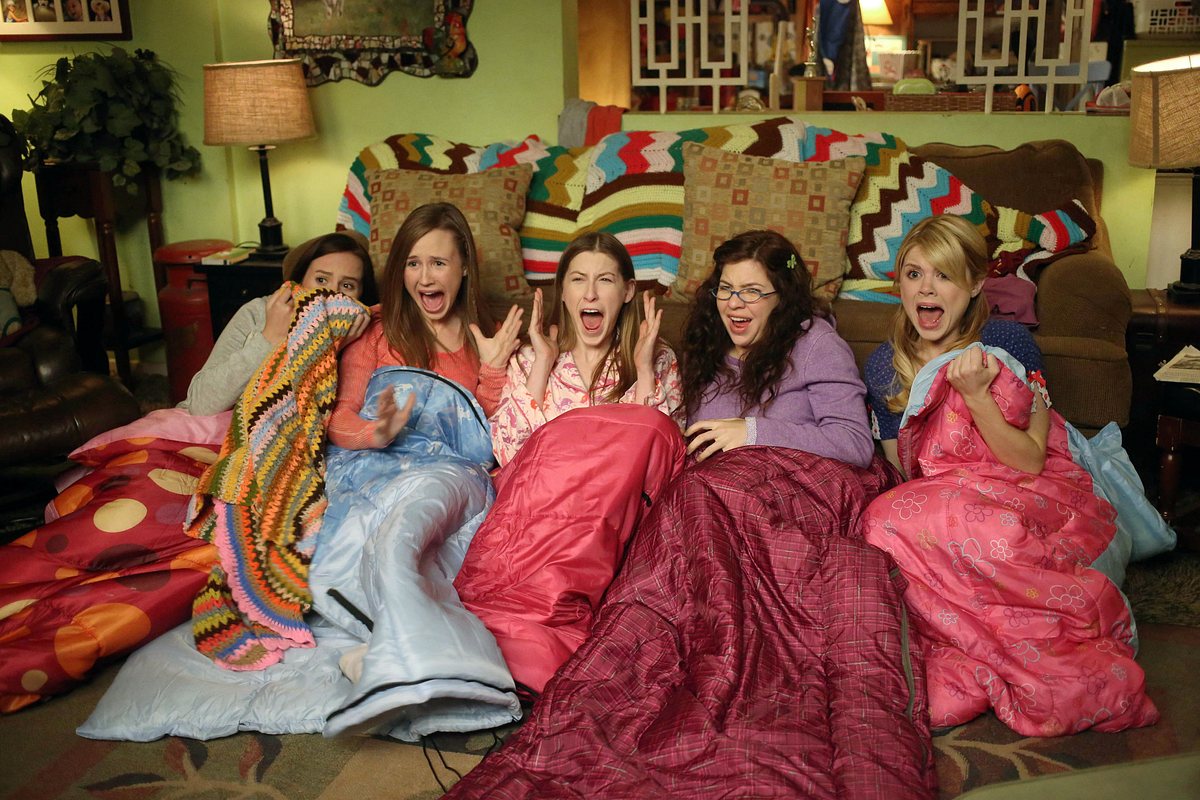 the middle