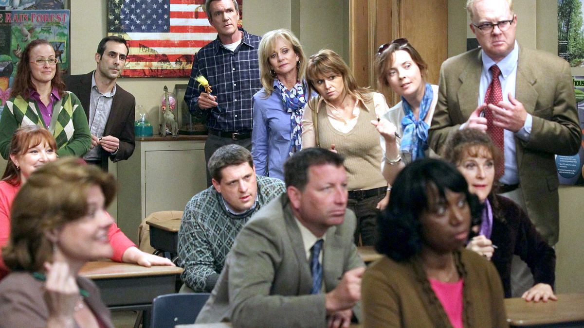 the middle