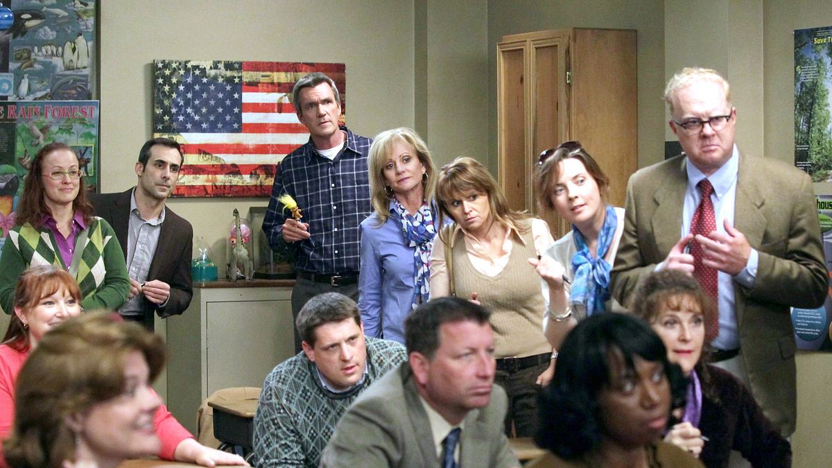 the middle