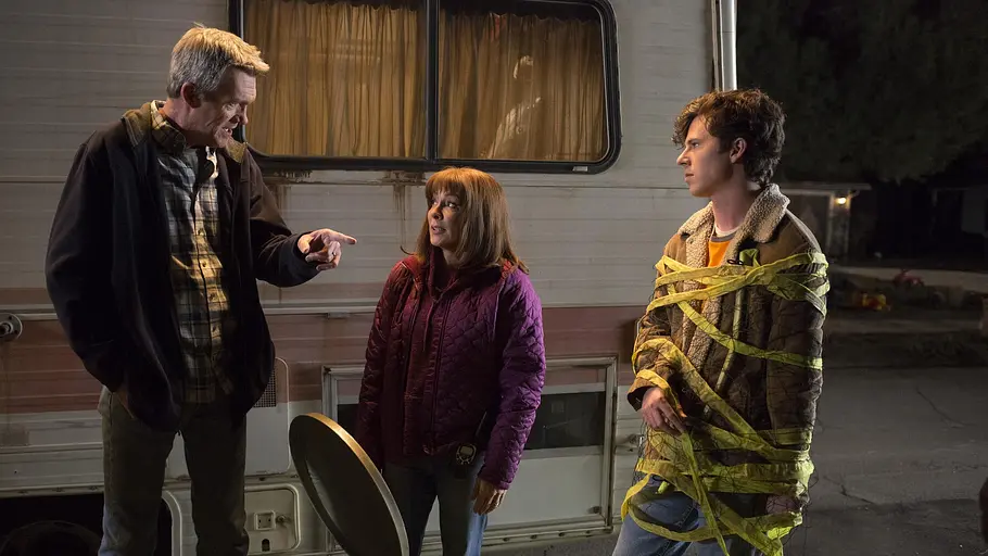 the middle