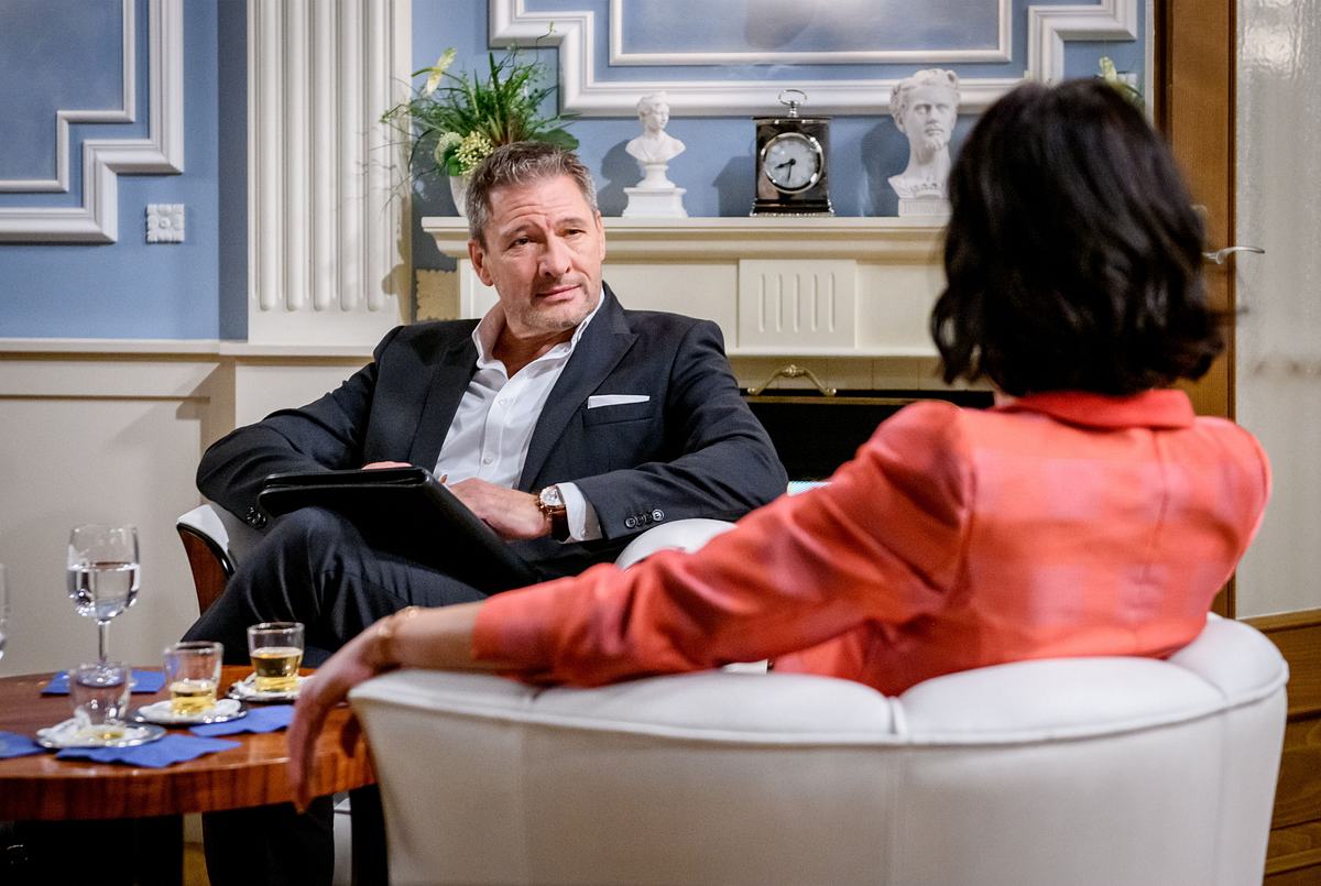 Sturm der Liebe: Christoph und Sophia im Talk Sturm der Liebe: Christoph und Sophia im privaten Gespräch