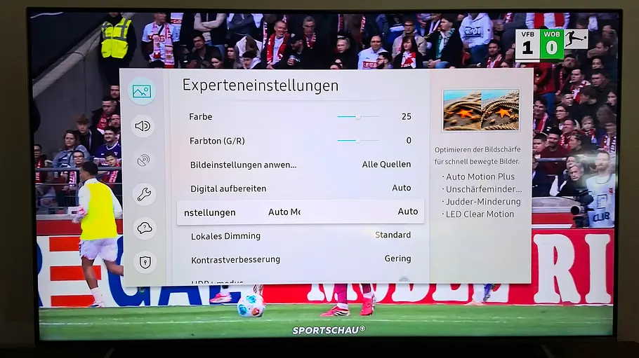 Samsung QLED-TV Menü