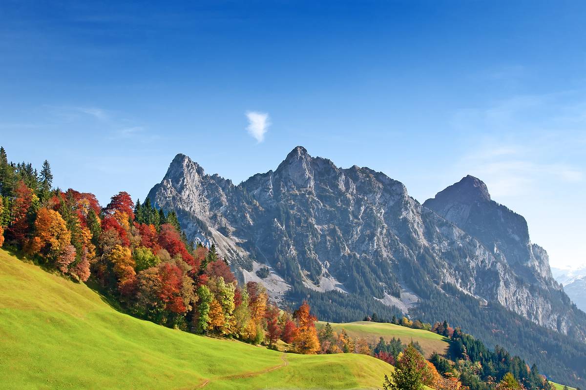 die alpen im herbst