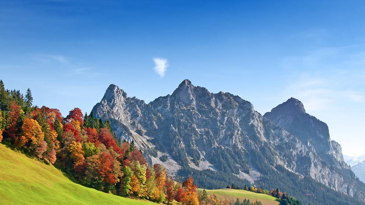 die alpen im herbst