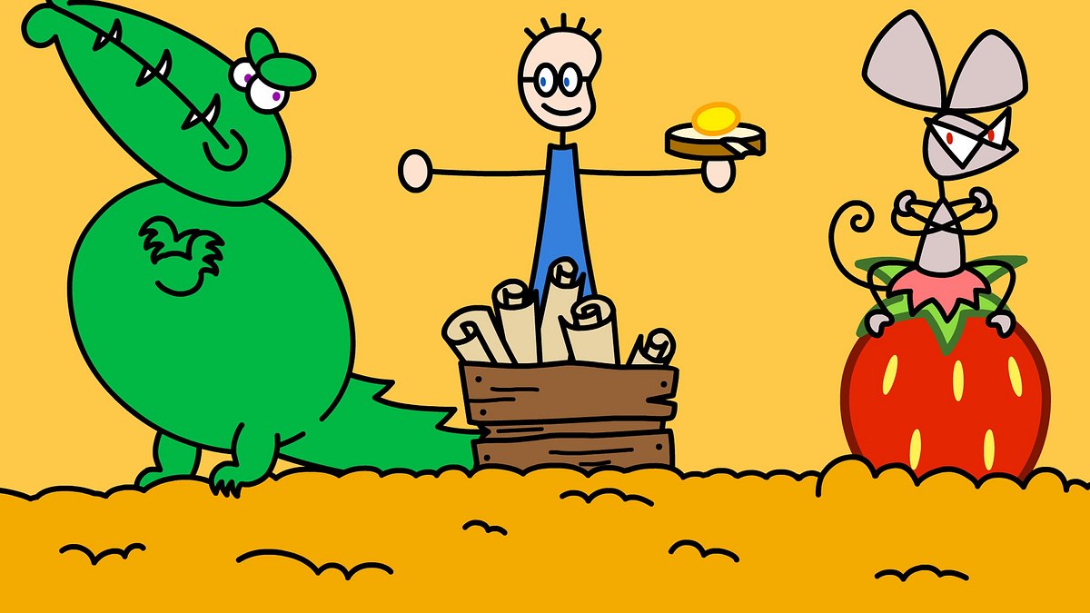 tom und das erdbeermarmeladebrot mit honig