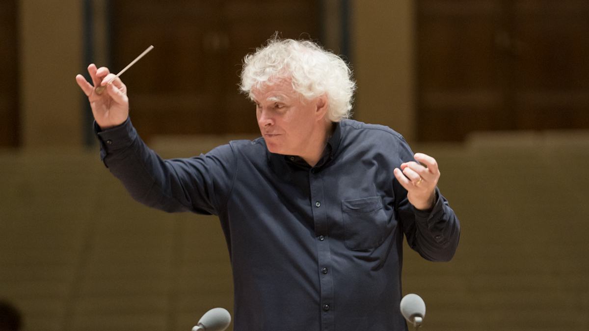 sir simon rattle dirigiert mahler